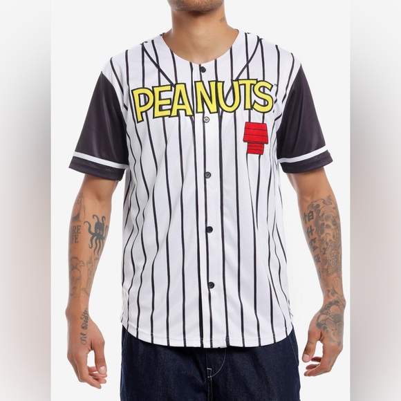 Peanuts “Snoopy and Woodstock” Baseball Jersey - Picture 3 of 4